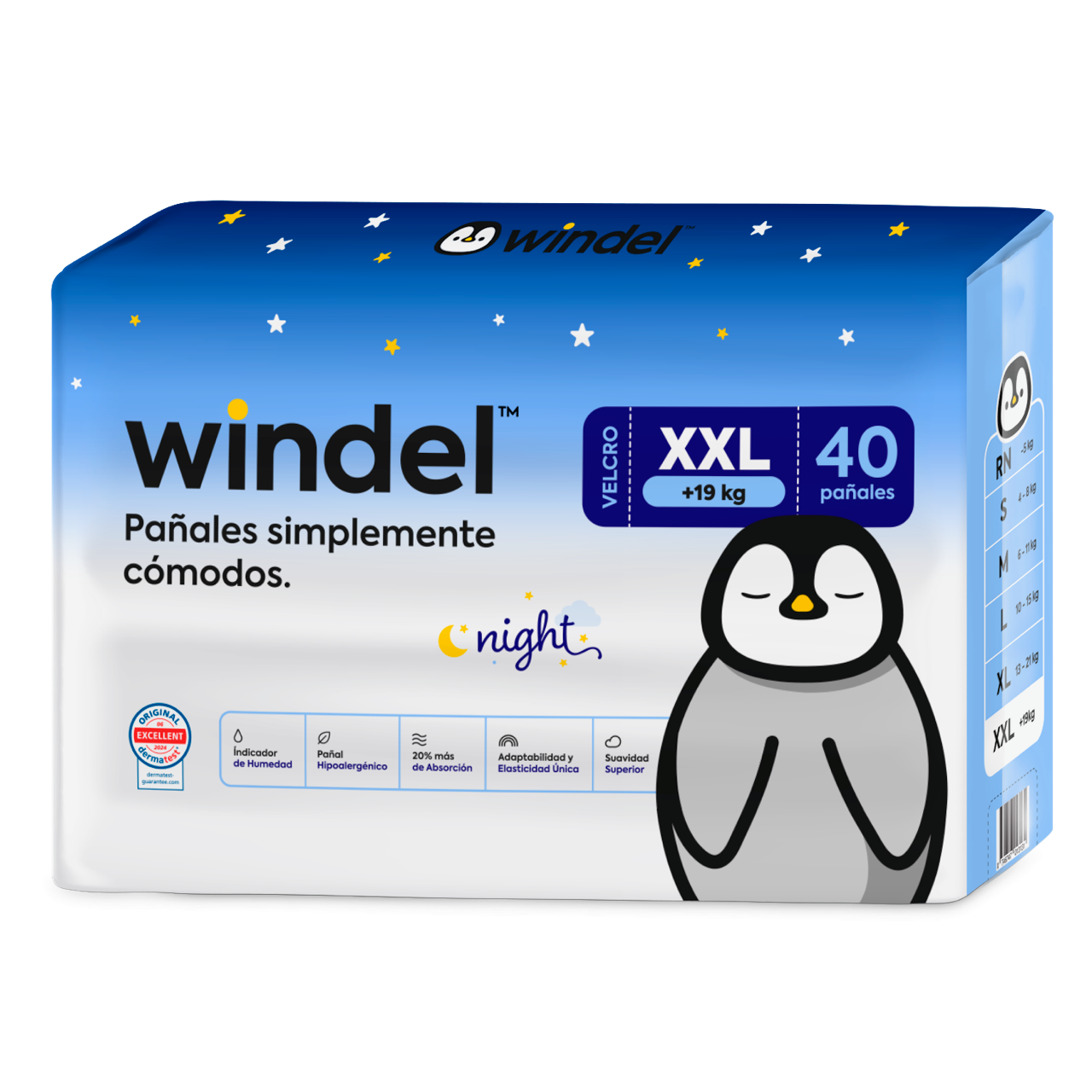 Pañal Windel XXL night 40 unidades